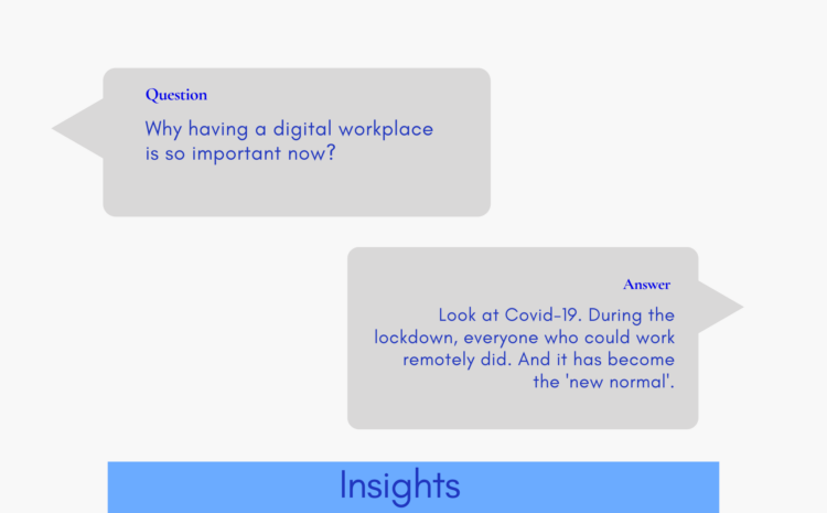 Why Having A Digital Workplace is Important Now?